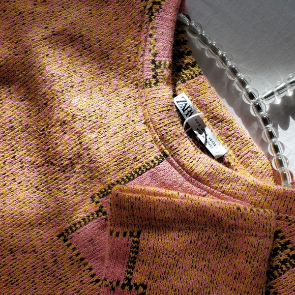 SHORT JACQUARD SWEATER - Picture 9 of 9